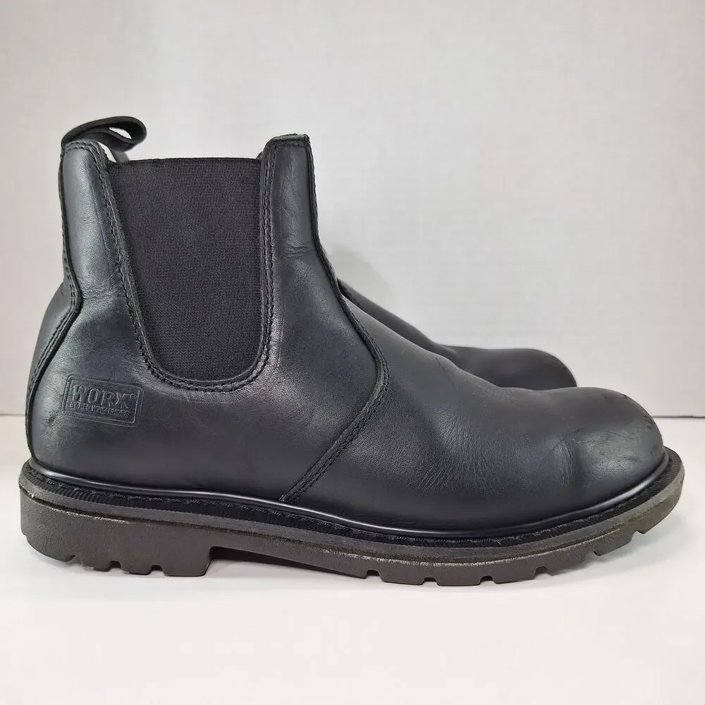 Red Wing Shoes Worx 5424 Joist Mens 12M Black Chelsea Steel Toe Work Boots